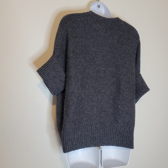 Talbots size sp wool blend short sleeves cardigan w/sequins - Picture 3 of 5